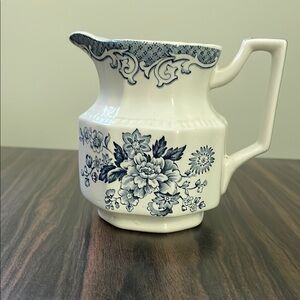 Vintage Kensington Staffordshire Ironstone Balmoral Creamer Pitcher 5”